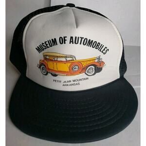 Vintage Petit Jean Mountain Arkansas Museum Of Automobiles Foam Trucker Hat